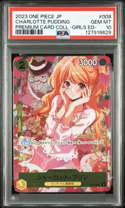 2023 JAPANESE ONE PIECE CARD CHARLOTTE PUDDING PREMIUM CARD COLL PSA 10 ST07-006 - Image 1
