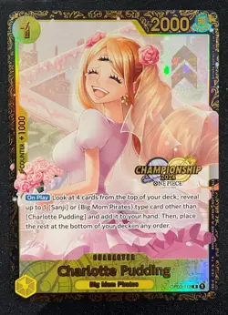One Piece Card Game Charlotte Pudding OP03-112 Championship2024 T64 Prize NM - Image 1