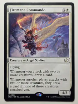 Firemane Commando Commander: March of the Machine Regular Card NM magic card - Image 1