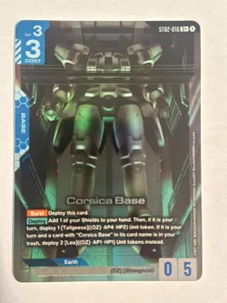 Bandai Gundam TCG Mobile Suit Card Game Corsica Base PACK FRESH FOIL ST02-016 C+ - Image 1