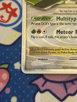 Pokemon TCG 2009 Platinum Arceus LV.X Ultra Rare Holo Card 94/99 M P Condition - Image 2