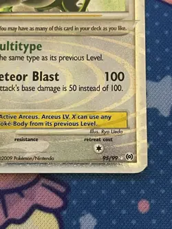 Pokemon TCG 2009 Platinum Arceus LV.X Ultra Rare Holo Card 94/99 M P Condition - Image 3