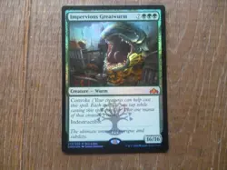 MTG 1 x Impervious Greatwurm Mythic Guilds card Ravnica Magic The Gathering - Image 1
