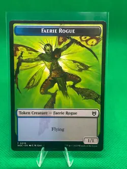 MTG Wilds of Eldraine Commander - Faerie Rogue 1/1 & Copy [Token] - Image 1