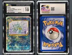 2002 POKEMON LEGENDARY COLLECTION REVERSE HOLO #63/110 SEADRA CGC 10 GEM MINT - Image 3