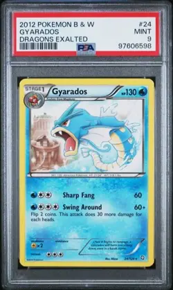 GYARADOS #24/124 Rare - 2012 Pokemon B & W Dragons Exalted PSA 9 POP 11 - Image 1