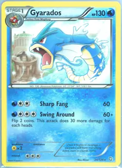 GYARADOS #24/124 Rare - 2012 Pokemon B & W Dragons Exalted PSA 9 POP 11 - Image 3