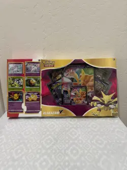 Pokemon TCG Sword And Shield Alakazam V Collector Box New And Sealed with Promos 820650807480 - Image 1