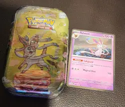 Pokemon TCG: Scarlet & Violet-Prismatic Evolutions Sylveon Mini Tin - Image 1