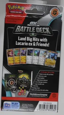 POKEMON - LUCARIO EX BATTLE DECK(X1) - NEW/SEALED - FREE UK P&P - Image 3