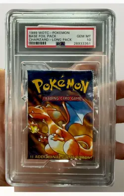 1999 WOTC - POKEMON BASE FOIL PACK CHARIZARD - PSA 10 - Image 1
