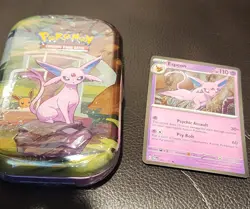 Pokemon TCG: Scarlet & Violet- Prismatic Evolutions ESPEON Mini Tin - Image 1