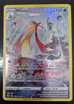 POKEMON MILOTIC TG/02/TG30 SILVER TEMPEST TRAINER GALLERY HOLO PACKET TO SLEEVE - Image 1