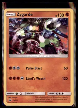 Pokemon Zygarde SM15 Cosmos Holo Black Star Promo Sun & Moon - Image 1