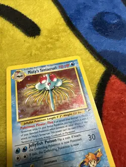 Pokemon Gym Heroes Holo Misty’s Tentacruel 10/132 P/LP Holo Bleed/Swirl! - Image 3