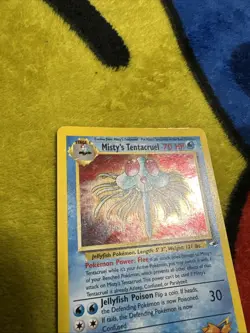 Pokemon Gym Heroes Holo Misty’s Tentacruel 10/132 P/LP Holo Bleed/Swirl! - Image 4
