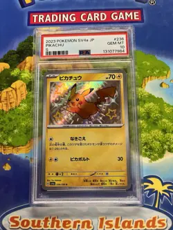 2023 POKEMON JAPANESE SV4A SHINY TREASURE #236/190 PIKACHU SHINY RARE PSA 10 - Image 1