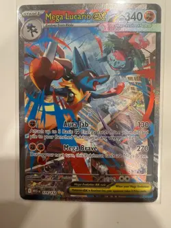 2025 Pokemon Mega Evolution Mega Lucario ex Special Illustration Rare 179/132 - Image 1