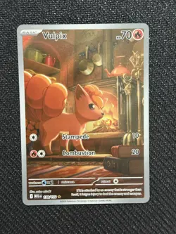 Pokemon TCG Vulpix 138/132 Mega Evolution Full Art Secret Rare - Image 1