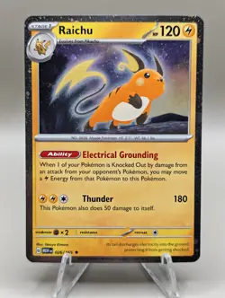 Raichu 026/165 Cosmos Holo Sam's Club Exclusive Promo Pokemon TCG: 151 X2 SWIRL - Image 1