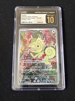 CGC 10 Pristine Kecleon 118/106 Art Rare Holo Super Electric Breaker Pokemon - Image 1