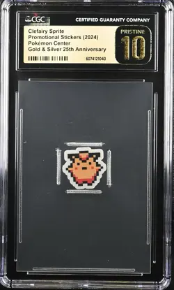 Clefairy Sprite - 2024 Pokemon Promo Stickers (25th Anniv.) - CGC Pristine 10 - Image 1
