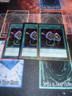 Yugioh x3 Enemy Controller 1st Edition Platinum Secret Rare RA02-EN051 Playset - Image 1