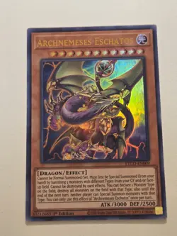 Archnemeses Eschatos ETCO-EN009 Ultra Rare Yugioh 1st Edition Eternity Code NM - Image 1