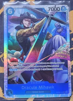 ONE PIECE CARD GAME EMPERO IN THE NEW Dracule Mihawk OP09-048 Foil Super Rare - Image 1