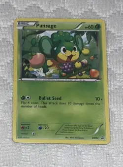 Pokemon Card Pansage BW14 Rare Black White Black Star Promo - Image 1