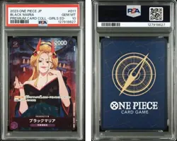2023 JAPANESE ONE PIECE CARD BLACK MARIA PREMIUM CARD COLL GIRLS PSA 10 ST04-011 - Image 3