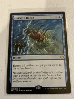 mtg Hurkyl's Recall, Modern Masters 2, light play, mass artifact removal - Image 1