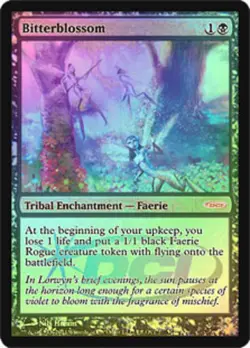 1x Bitterblossom - Foil Light Play MTG Magic - Kid Icarus - - Image 1