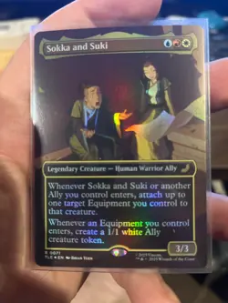 Sokka and Suki (Borderless Foil) MTG: Avatar - NM/M Never Played!! - Image 1