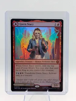 Magic The Gathering Spider-Man Gwen Stacy Ghost Spider #0078 Foil - Image 1