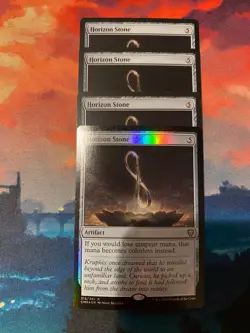 MTG Commander Legends Horizons Stone x 4, One Foil - Image 1