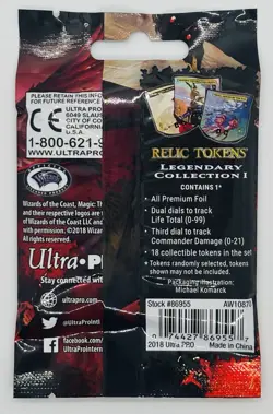 6 Sealed Ultra Pro Magic The Gathering Relic Tokens Legendary Collection + Bonus - Image 4