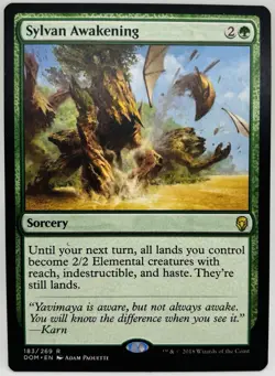 MTG Sylvan Awakening Dominaria Regular - Image 1