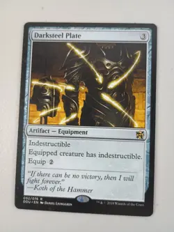 Magic The Gathering Darksteel Plate DDU 052/076 NM MTG - Image 1