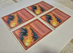 RED ELEMENTAL BLAST x4 MTG 4TH ED MAGIC THE GATHERING RED INTERRUPT COM LP - Image 3
