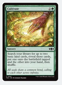 Cultivate | MTG TDC | EDH Commander Green Ramp Land Search Staple | NEW NM - Image 1