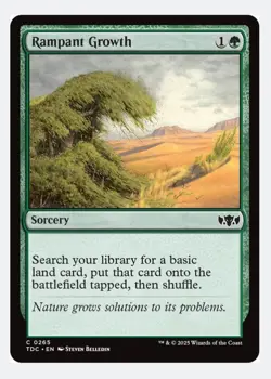 Rampant Growth | MTG TDC | EDH Commander Green Ramp Land Search Staple | NEW NM - Image 1