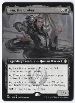 Fain, the Broker (Extended Art) R Commander 2021 367 NM - Image 1