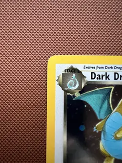 Pokemon Dark Dragonite Holo Rare Team Rocket Set 5/82 Holo SWIRL 🌀 LP - Image 4