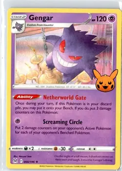 Gengar 2022 Rare Trick or Trade BOOster 2023 066/196 Pokemon TCG - Image 1