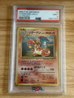 Charizard-Holo #6 1999 Pokemon Japanese Cd Promo PSA 9 Cd Promo - Image 1