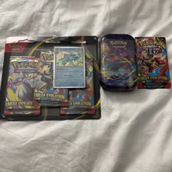 Pokemon TCG Mega Evolution 3 Pack Blister sealed + Tin And Booster Pack - Image 1