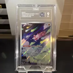 MINIOR #201 ILLUSTRATION RARE 2023 POKEMON PAR EN PARADOX RIFT TAG 9 MINT - Image 1