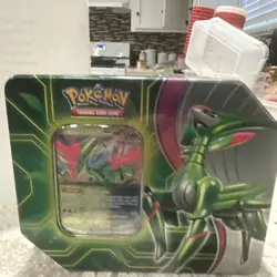 Pokemon TCG: Paradox Clash Tin (Iron Leaves ex) Sealed - Image 1