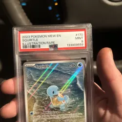 Pokemon TCG Squirtle 170/165 Scarlet & Violet 151 Illustration Rare PSA 9 Mint - Image 3